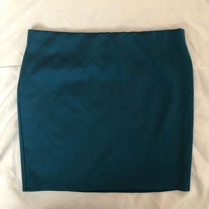 Charlotte Russe Turquoise Mini Skirt, Size L